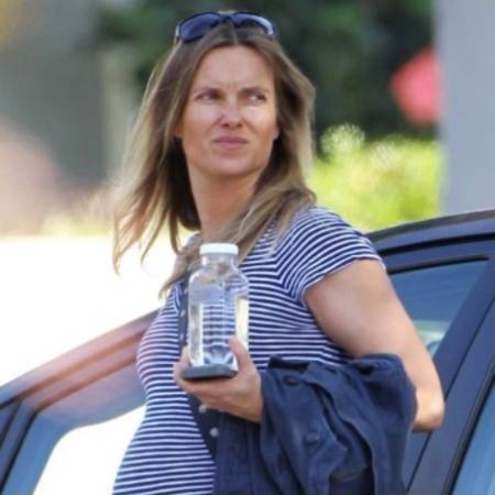 Caroline Lindqvist with her baby bump.